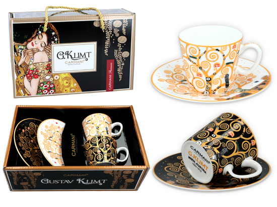 Set 2 ks espresso šálků Gustav Klimt 100 ml The Trees, CARMANI,5320307