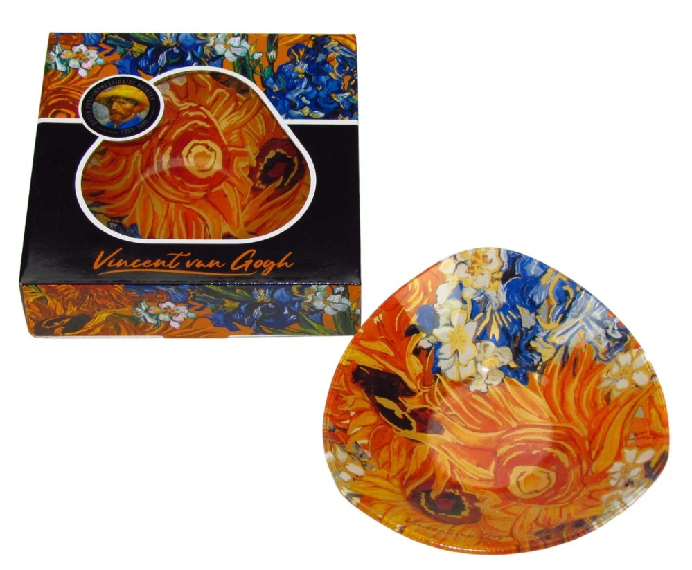 Skleněná miska Vincent van Gogh Slunečnice Sunflowers 17 × 17 x 3 cm