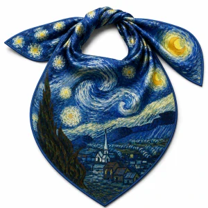 PAOLA RIVELLI Šátek, 90 x 90 cm Vincent van Gogh The Starry Night