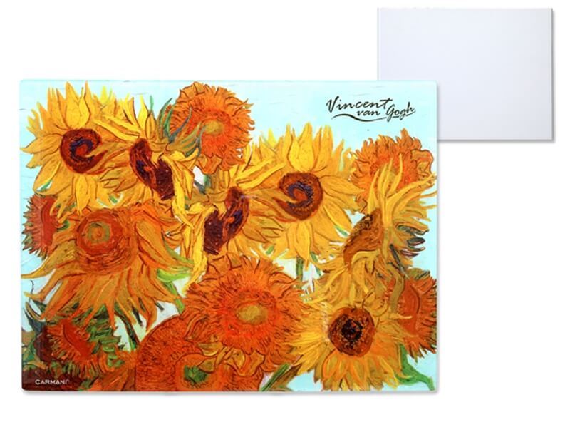 Skleněná podložka 40 x 30 cm Vincent van GOGH Slunečnice, CARMANI, 1952021