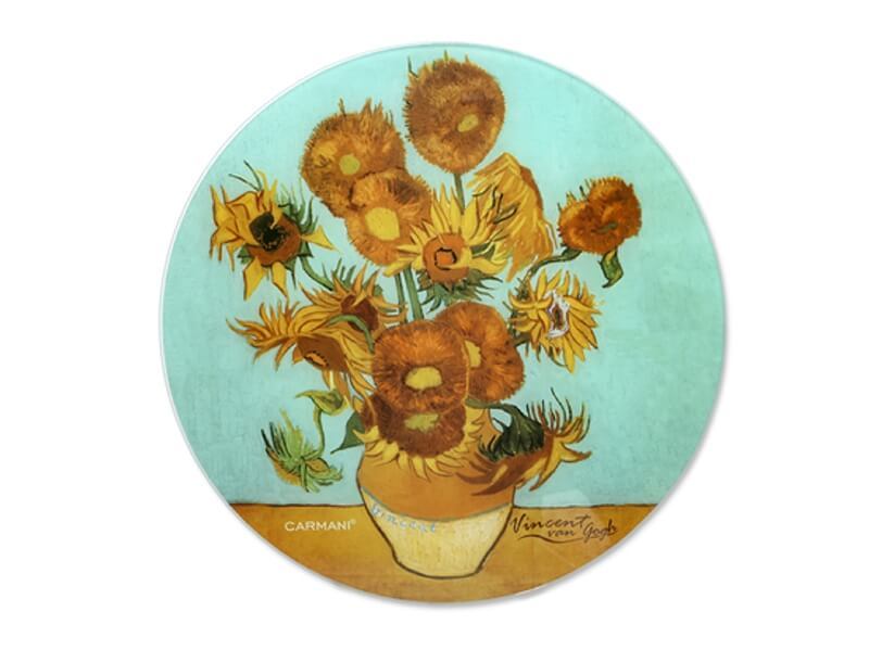 Skleněná podložka 30 cm Vincent van GOGH Slunečnice, CARMANI, 1952023