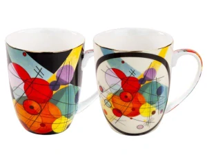 Porcelánový hrnček 400 ml - set 2 ks,  Wassily Kandinsky,PMJ002834