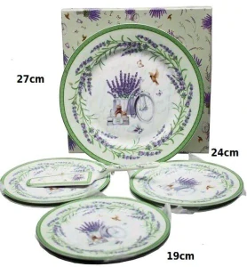 8 dílný set 7 talířů + lopatka Levandule, Queen Isabell,9448