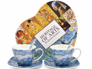 Šálek s podšálkem 250 ml/set 2 ks Claude MONET Watter lillies, Heritage of Arts