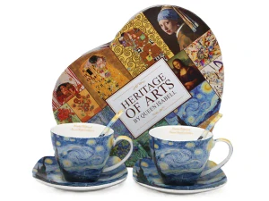 Šálek s podšálkem 250 ml/set 2 ks Vincent van Gogh Starry Night, Heritage of Arts