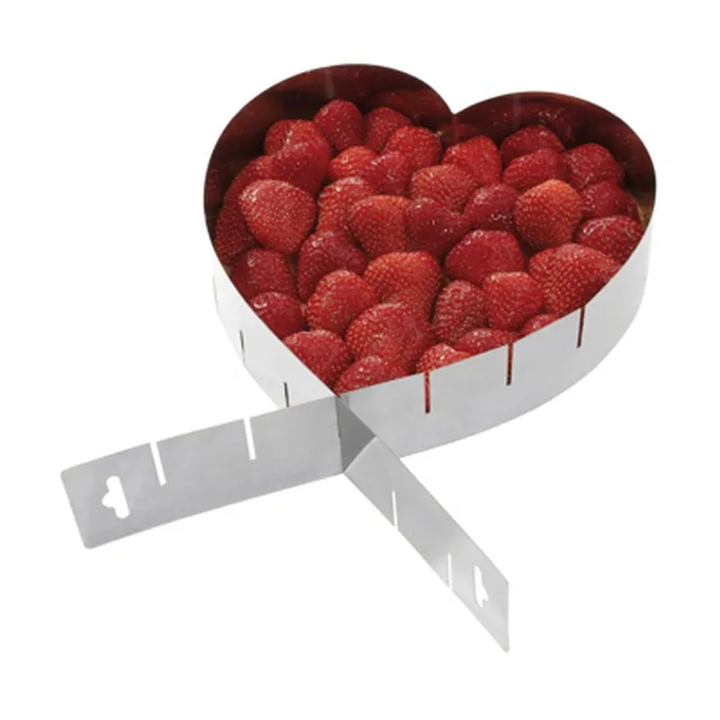 WESTMARK Nastaviteľná forma v tvare srdca s mierkou, 12-26 cm