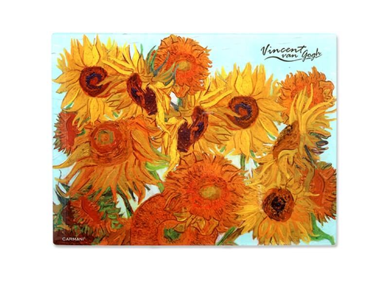 Skleněná podložka 40 x 30 cm Vincent van GOGH Slunečnice, CARMANI, 1952021