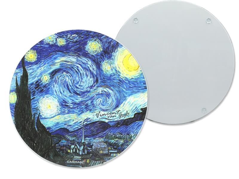 Skleněná podložka 30 cm Vincent van GOGH The Starry Night, CARMANI, 1952025