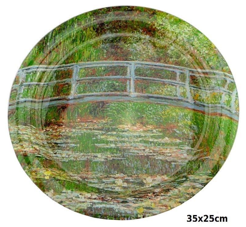 Skleněná mísa 37.5 cm Claude Monet, Japonský most, 287134