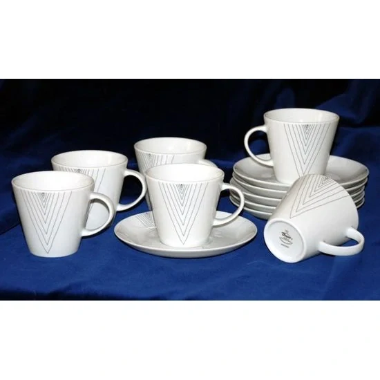 Tom šálek s podšálky 150 ml, set 6 ks vzor, THUN