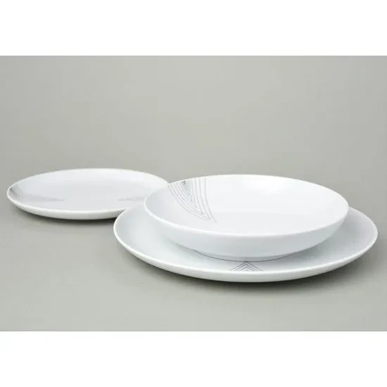 Talířová souprava pro 6 osob, Thun 1794, karlovarský porcelán, TOM  vzor