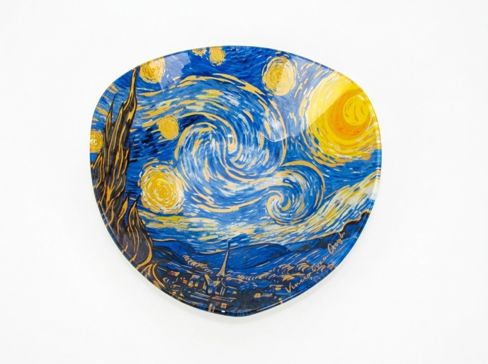 Skleněná miska Vincent van Gogh Starry Night 17 × 17 cm