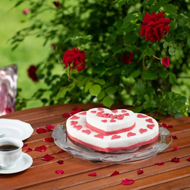 WESTMARK Nastaviteľná forma v tvare srdca s mierkou, 12-26 cm