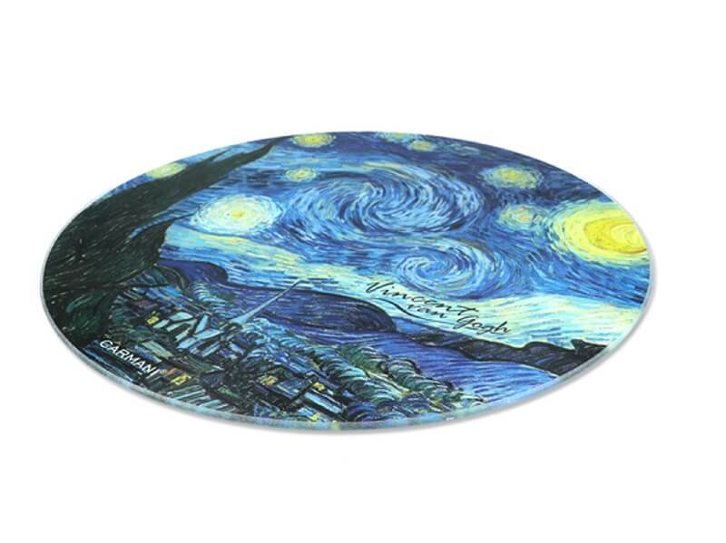 Skleněná podložka 30 cm Vincent van GOGH The Starry Night, CARMANI, 1952025