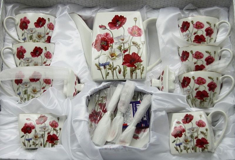 21 dílná porcelánová sada Máky, Queen Isabell