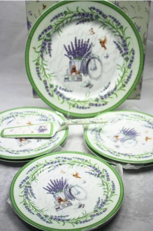 8 dílný set 7 talířů + lopatka Levandule, Queen Isabell,9448
