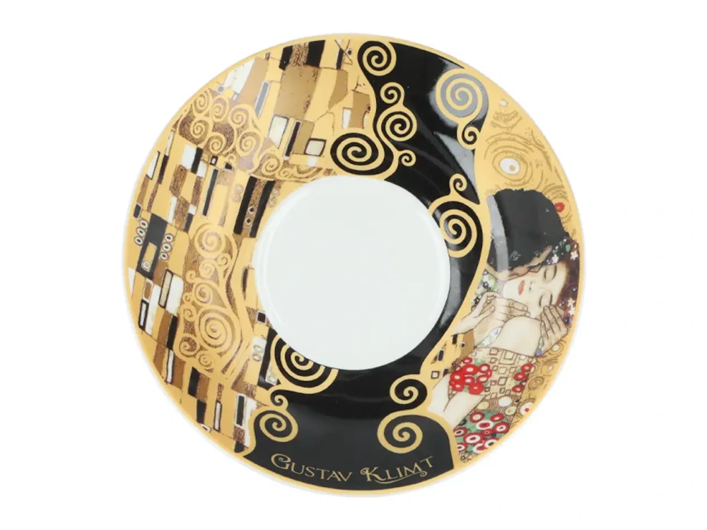 Šálek s podšálkem Gustav Klimt 230 ml The Kiss, CARMANI, 5320060