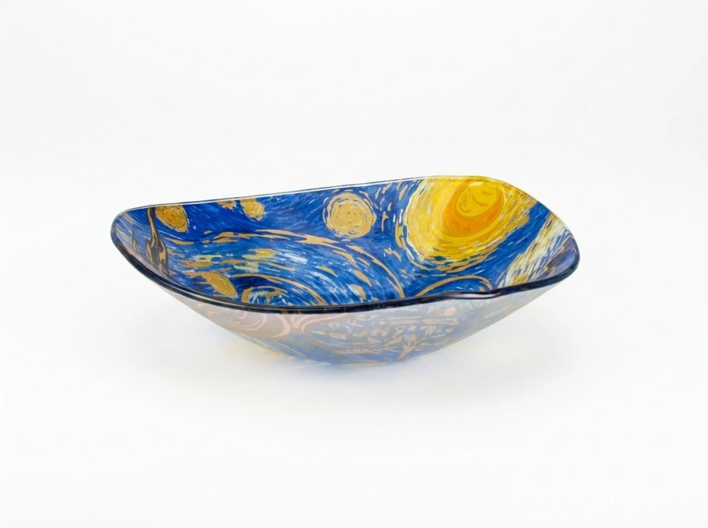 Skleněná miska Vincent van Gogh Starry Night 17 × 17 cm