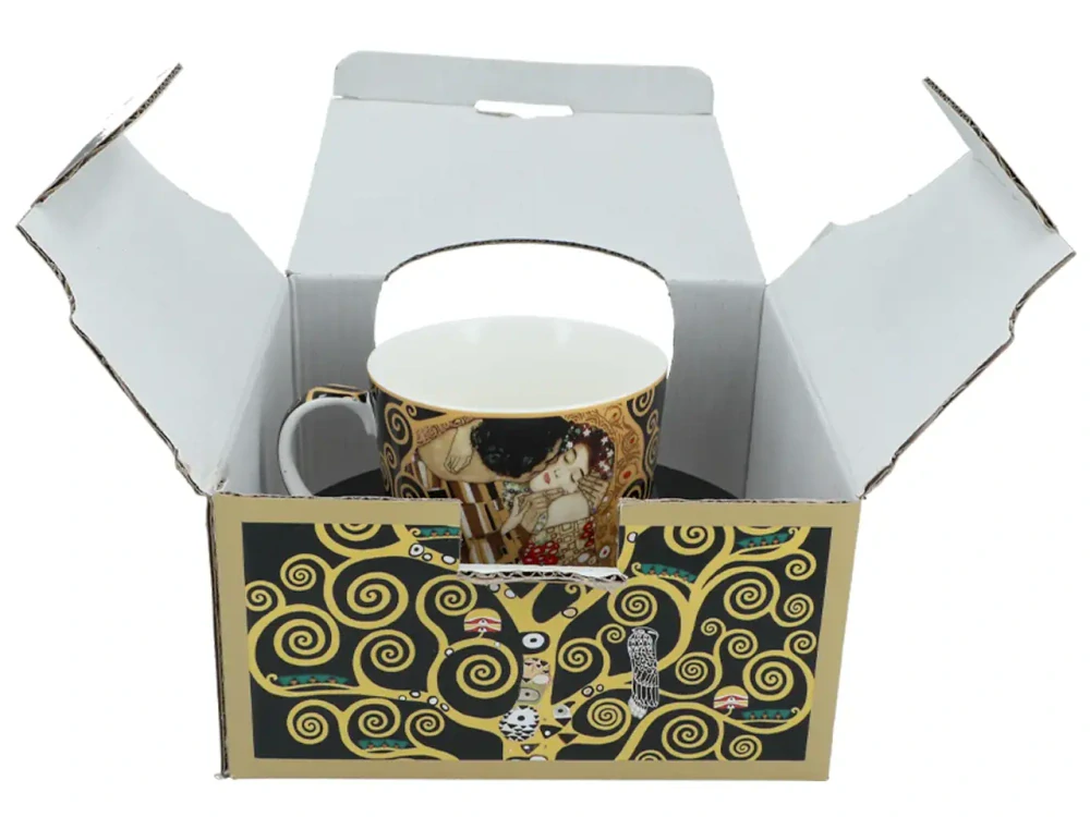 Šálek s podšálkem Gustav Klimt 230 ml The Kiss, CARMANI, 5320060