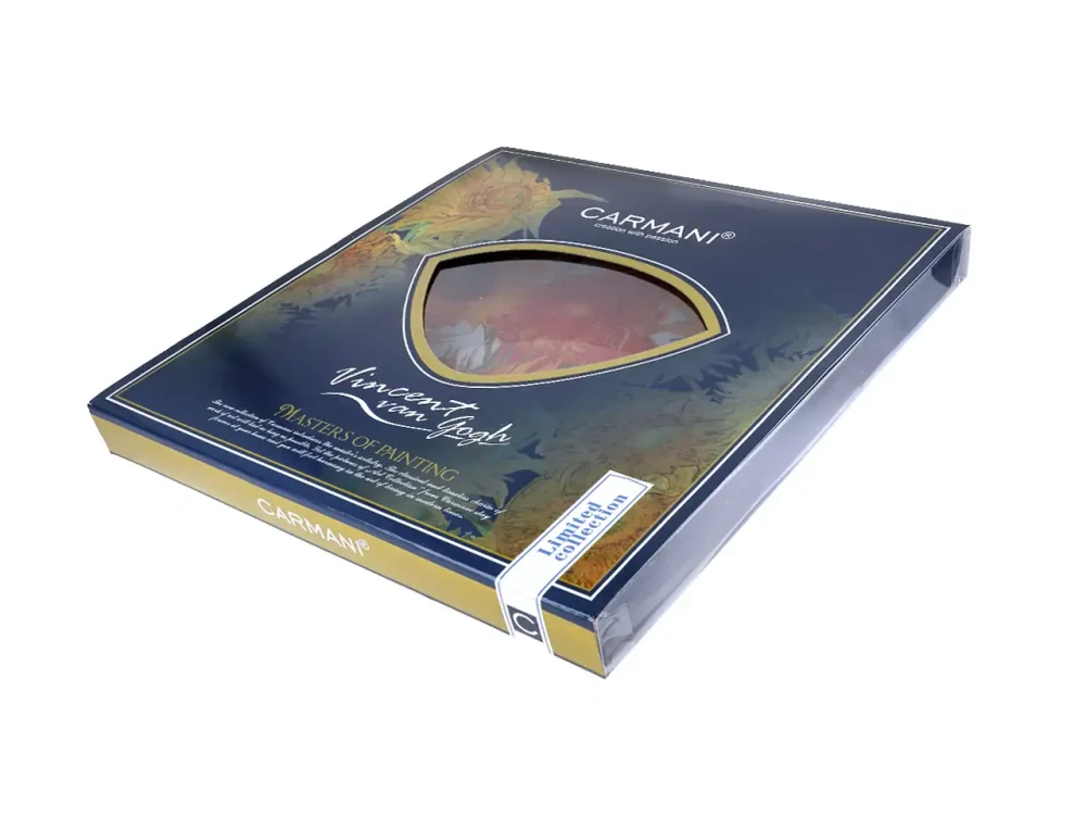 Skleněný tácek 30cm s lopatkou V.van Gogh Slunečnice, CARMANI,1981225