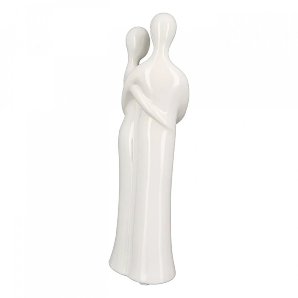 GILDE Casablanca Design socha Zamilovaný pár se srdcem keramika 70 cm