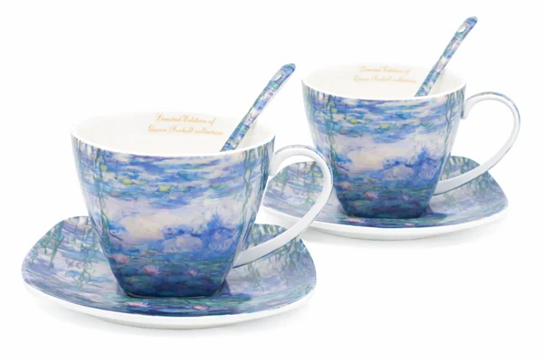 Šálek s podšálkem 250 ml/set 2 ks Claude MONET Watter lillies, Heritage of Arts