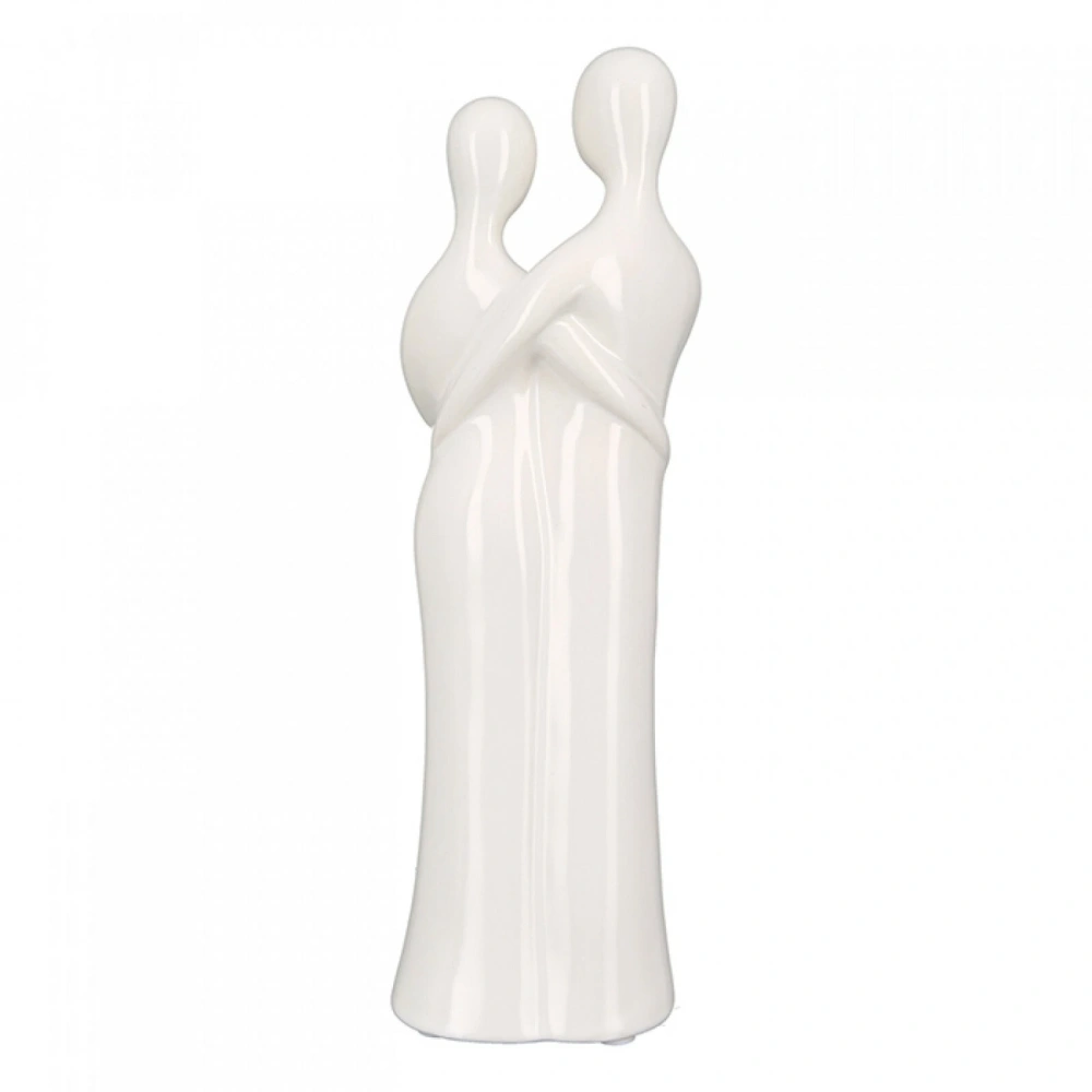 GILDE Casablanca Design socha Zamilovaný pár se srdcem keramika 70 cm