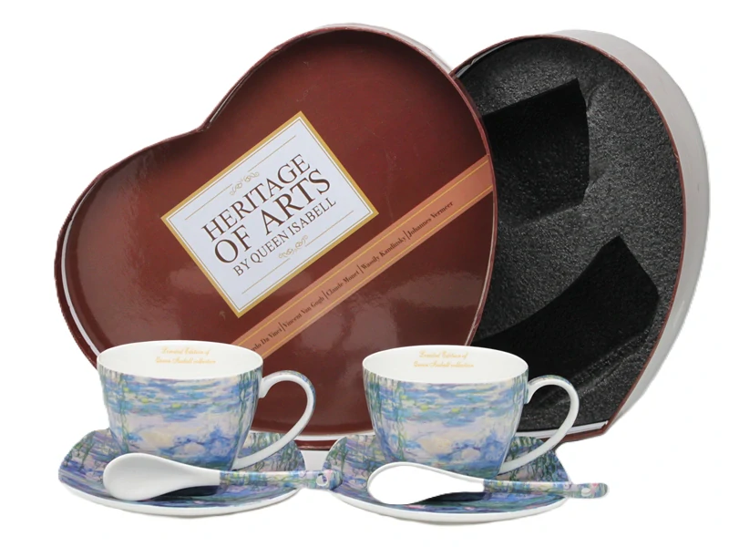 Šálek s podšálkem 250 ml/set 2 ks Claude MONET Watter lillies, Heritage of Arts